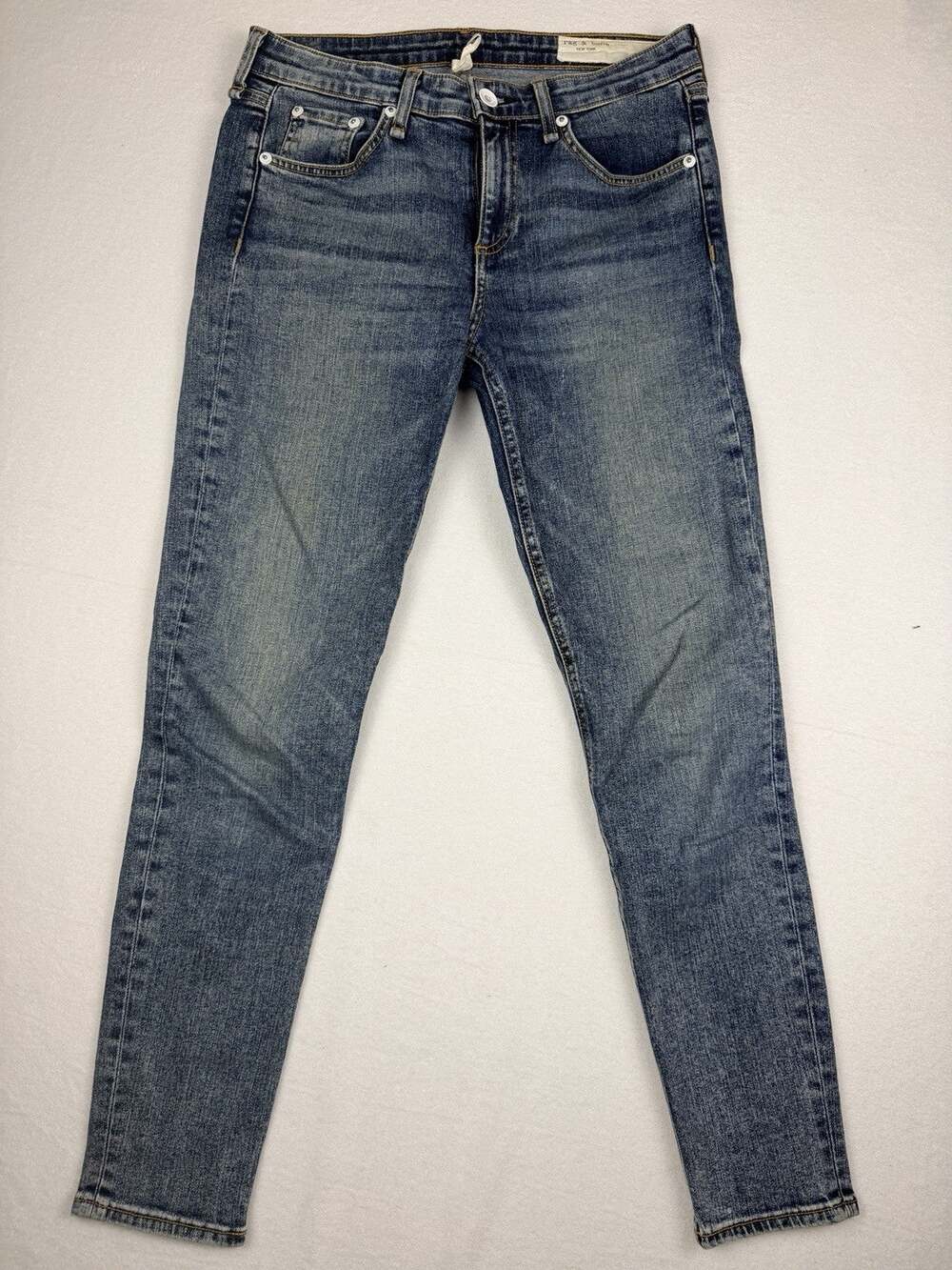 Rag & Bone Jeans Women’s Size 26 Capri Mid Rise Ankle Skinny Stretch Indigo